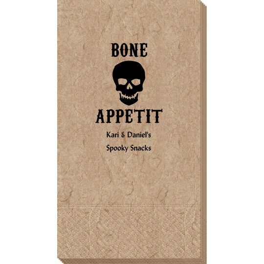 Bone Appetit Skull Bali Guest Towels
